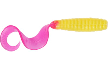 Image of GOT-CHA Curltail Grub Curltail Grub, 4" Yellow Firetail, 20/Pack, H4CT20-26