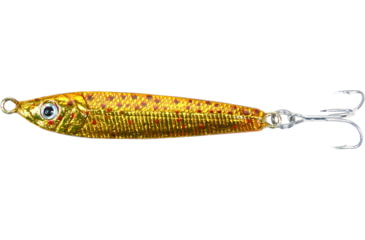 Image of GOT-CHA Jigfish Lure, 2 1/2in, 1 oz, Number 6 Treble Hook, Gold, JF1-GLD