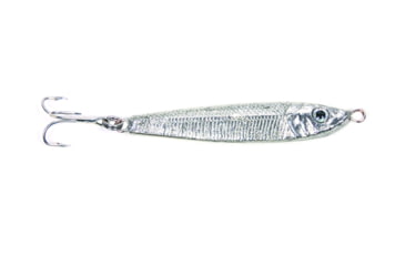 Image of GOT-CHA Jigfish Lure, 2in 1/2 oz, Number 8 Treble Hook, Silver, JF12-SIL
