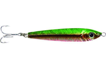 Image of GOT-CHA Jigfish Lure, 3 1/2in, 2 oz, 1/0 Treble Hook Green/Brown/Yellow/Silver, JF2-GBYL