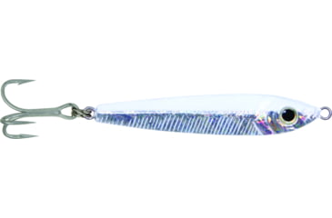 Image of GOT-CHA Jigfish Lure, 3 3/4in, 3 oz, 2/0 Treble Hook Silver/Glow, JF3-SGL