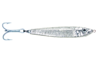 Image of GOT-CHA Jigfish Lure, 4in, 4 oz, 3/0 Treble Hook, Silver, JF4-SIL