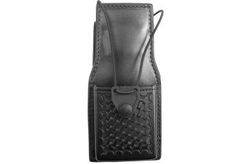 Image of Gould &amp; Goodrich Leather Universal Swivel Radio Case, Black Weave, B652-1W