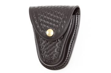 Image of Gould &amp; Goodrich Hinged Handcuff Case, Nickel, Black, B71