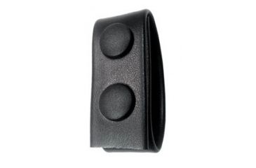 Image of Gould &amp; Goodrich Belt Keeper, Double Snap, Place on Belt up to 2-1/4 in, Black, L76