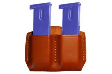 Image of Gould &amp; Goodrich Double Magazine Pouch, 0, Kahr Arms P380, Chestnut Brown, 881-0