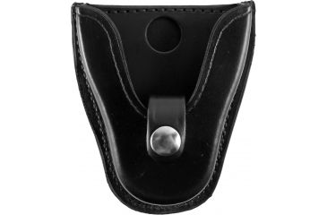 Image of Gould &amp; Goodrich Open Top Cuff Case, Plain Nickel Snap, Black, K86