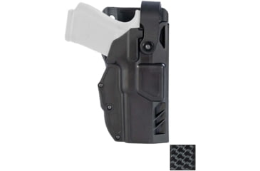 Image of Gould &amp; Goodrich TELR X3000 Non-Light Bearing OWB Belt Holster, Glock17 All Gens, Glock 22 Gens 3/4, No Hood, Left, Black Weave, X3000-17N-1WLH