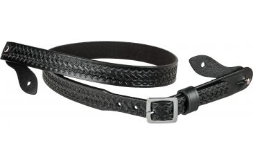 Image of Gould &amp; Goodrich Shoulder Strap, 22, Standard Hardware, Black Weave, B99-22W