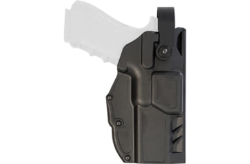 Image of Gould &amp; Goodrich TELR X3000 Non-Light Bearing OWB Belt Holster, Glock 19, No Hood, Frame Paddle &amp; Belt Loop, Left Hand, Black, X3000-19N-5LH