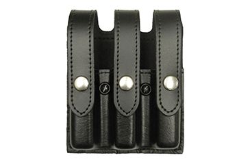 Image of Gould &amp; Goodrich Triple Magazine Case, Glock 17, 22, 31, Nickel, Black, K630-3