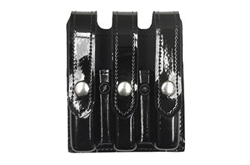 Image of Gould &amp; Goodrich Triple Magazine Case, Glock 17, 22, 31, Nickel Snap, Hi-Gloss, H630-3CL