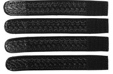 Image of Gould &amp; Goodrich Leather Belt Keeper, 4-Pack, Black Weave, B142-4W