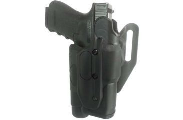 Image of Gould &amp; Goodrich X-Calibur Holster, Right Hand, /w High-Ride Belt Loop, Black, Fits GLOCK 17, 22, 19, 23, 34, 35, X1000-17H