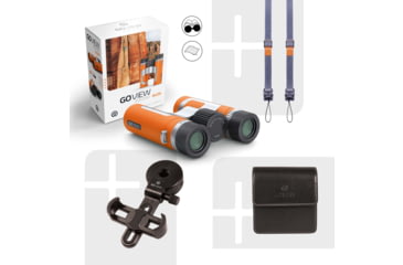 Image of GoView ZOOMR 8x26mm Roof Prism Binoculars, Sunset Orange, 4260527415886