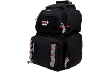 Image of GPS Pistolero Backpack w/ Cradle For 5 Handguns, Black, GPS-1712BPB