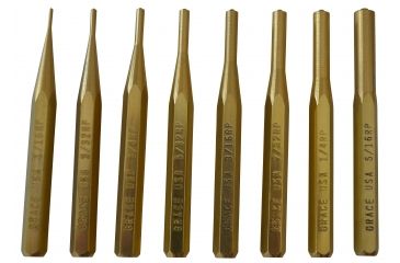 Image of Grace USA Brass Roll Pin Punch Set BRP-8