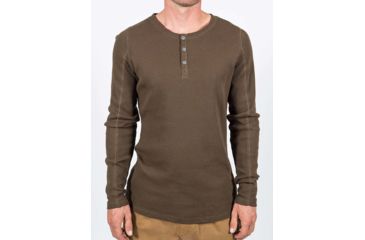 Image of Gramicci Jak Henley Shirt - Mens, Havana Coffee, Medium, M-4202-YRHVCMD