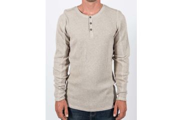 Image of Gramicci Jak Henley Shirt - Mens, Heather Oatmeal, Large, M-4202-YRHTTLG