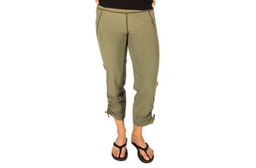 Image of Gramicci Lite Flight Womens Capri, Sage Green, Large, WCA130-J3SGN-LG