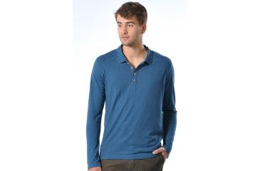 Image of Gramicci Lodge Organic Polo - Men's-Dodger Blue-Small