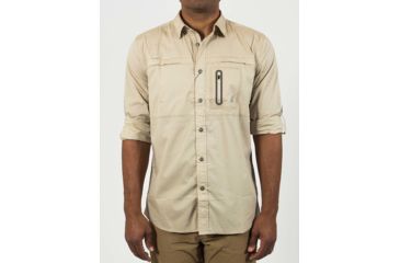 Image of Gramicci No-Squito Long Sleeve Shirt - Mens-True Khaki-Small