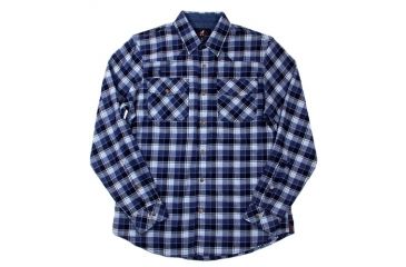 Image of Gramicci Off Trail Plaid Shirt - Mens-Navy-Large