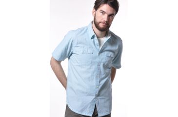 Image of Gramicci Scout Short Sleeve - Men's-Light Turquoise-Medium