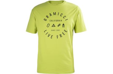 Image of Gramicci Short Sleeve Glamp Free Tee - Men's-Chartreuse-Medium