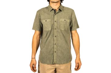 Image of Gramicci Sunset Solid Mens Short Sleeve Shirt, Sage Green, X-Large, MSS138-P10SGN-XL