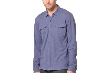 Image of Gramicci Tyrol Shirt - Men's-Crown Blue-Medium