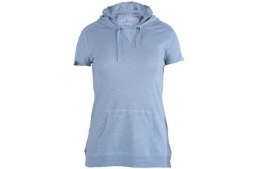 Image of Ziggy Hooded Top - Womens-Laguna Blue-Small