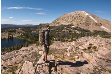 Image of Granite Gear Blaze 60 Backpack - Mens, Clay/Brown Gingham/Walleye, Short, 5000025-7007