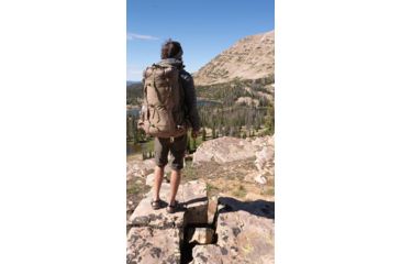 Image of Granite Gear Blaze 60 Backpack - Mens, Clay/Brown Gingham/Walleye, Short, 5000025-7007