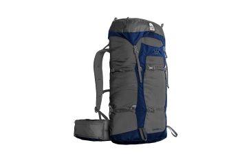 Image of Granite Gear Crown2 Backpack, Flint/Midnight Blue, Regular Torso 5000019-0002