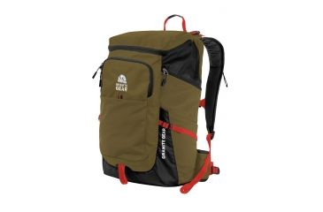 Image of Granite Gear Verendrye Backpack, Highland Peat/Black/Ember Orange, 35 Liters 1000046-4014