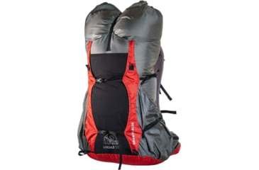 Image of Granite Gear Virga3 55L Eco Backpack, Regular Torso, Flint / Bright Red, 55L, 52035-0002-PC