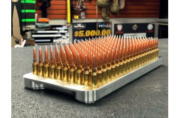 Image of Gray Ops CNC 200 Round Reloading Block - Magnum/.540 Bolt Face, Silver, GO-200BLMAG