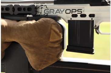 Image of Gray Ops CNC Bag Stop - Mini Plate, Black, GO-BSTOPMINI
