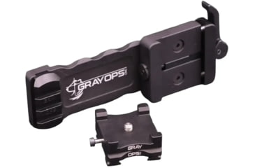 Image of Gray Ops CNC Garmin Mount Kit + Arca, Black, GO-GARKITARCA