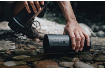 Image of Grayl UltraPress Purifier Bottle, Covert Black, 16.9 oz, 500-COV