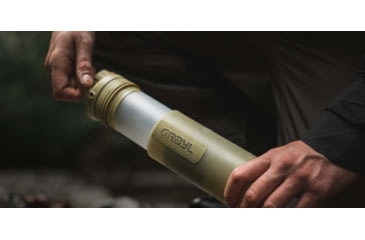 Image of Grayl UltraPress Purifier Bottle, Olive Drab, 16.9 oz, 500-ODG