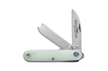 Image of Great Eastern Cutlery GEC #35 Farm &amp; Field Calf Pen Pocket Knife 3.6" NifeBrite Acrylic 350217, White, 1095, adult, BHQ-78009
