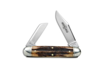 Image of Great Eastern Cutlery GEC #35 Northfield UN-X-LD Churchill Pocket Knife 3.75" Sambar Stag 351217, Brown, 1095, adult, BHQ-78012