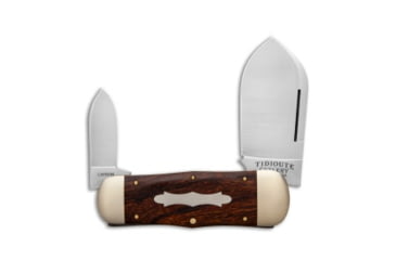 Image of Great Eastern #46 Tidioute Cutlery Whaler Folding Knife, 3.00in, 1095, Drop Point Blade, Ironwood, Wood Handle, Wood/Gray, 7.375 inch, BHQ-84591
