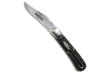 Image of Great Eastern #74 Northfield UN-X-LD Folding Knife, 3.00in, 1095, Clip Point Blade, Bone, Black/Brown Handle, Black/Brown/Gray, 6.875 inch, BHQ-52486