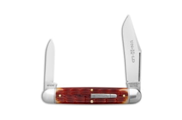 Image of Great Eastern Cutlery GEC Northfield UN-X-LD Texas Stogie Indian Paint Brush Jigged Bone 3.7" Satin, Red, 1095, adult, BHQ-229907