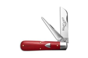 Image of Great Eastern Tidioute Cutlery Folding Knife, 3.00in, 1095, Sheepsfoot Blade, Micarta, Red Handle, Red/Gray, 6.85 inch, BHQ-188347