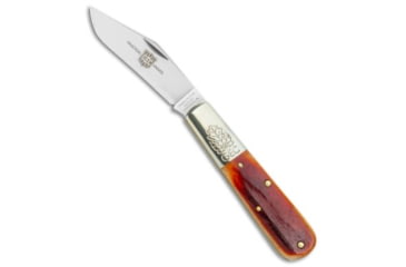 Image of Great Eastern Two Acorn Barlow Folding Knife, 3.00in, 440, Clip Point Blade, Bone, Orange Handle, Orange/Gray, 6.875 inch, BHQ-136946