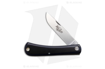 Image of Great Eastern #21 Farm &amp; Field Bull Buster Folding Knife, 3.625in, 1095, Drop Point Blade, Laminate, Blue Black Handle, Standard, Blue/Black/Gray, 8.25 inch, BHQ-193735